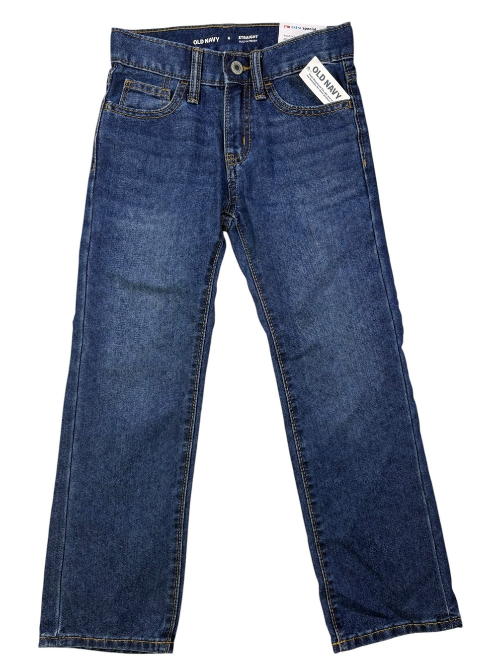 NWT Old Navy Boys Straight Fit Dark Blue Jeans